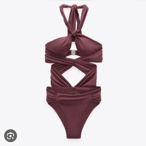 Zara one piece swimsuit,NWT,Small